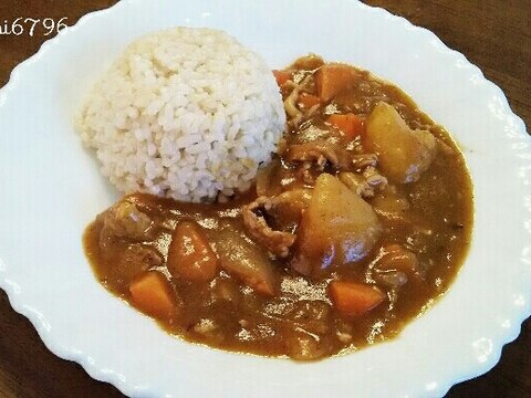 いつものルゥでこくうまカレーに★隠し味とタマネギで